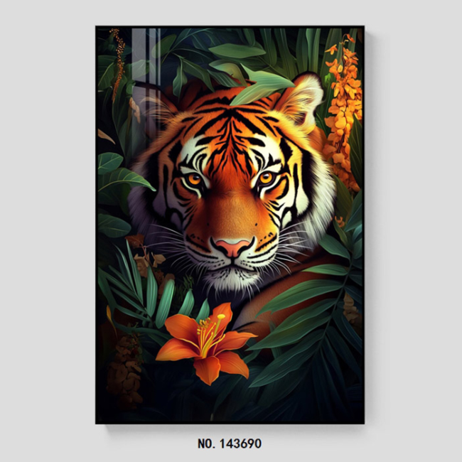 Animal Wolf Tiger Dog Pattern Decorative Oil Painting