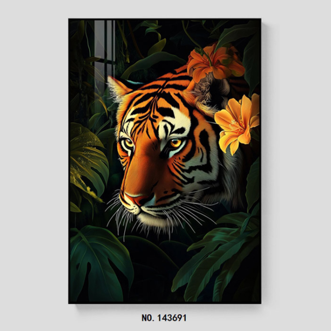 Animal Wolf Tiger Dog Pattern Decorative Oil Painting