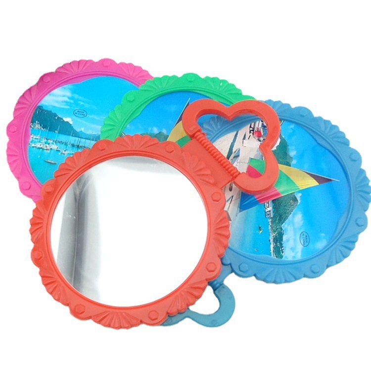 Plastic folding mirror