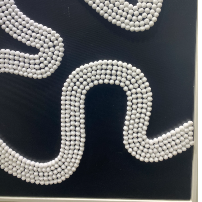 Abstract fur ball pattern wall hanging painting