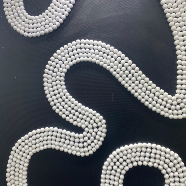 Abstract fur ball pattern wall hanging painting