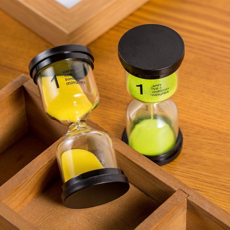 Double spherical hourglass timer
