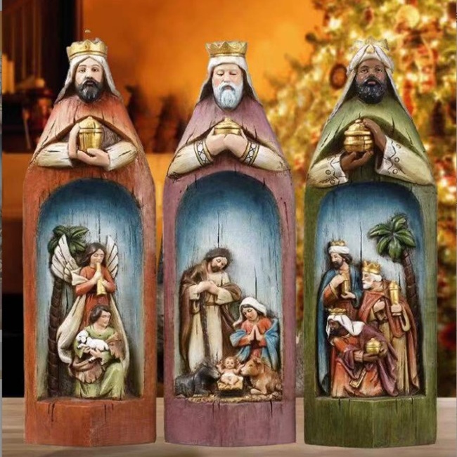 Religious horse trough group handicrafts ornaments