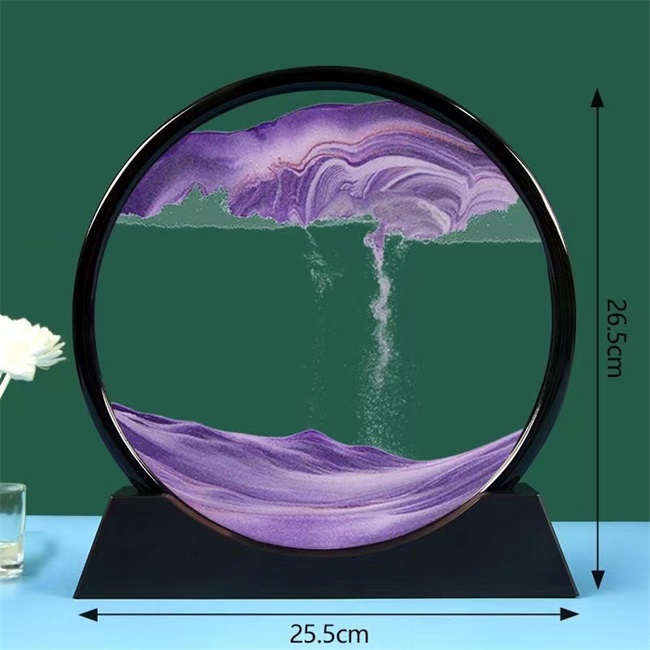 Sand painting shaped hourglass ornament