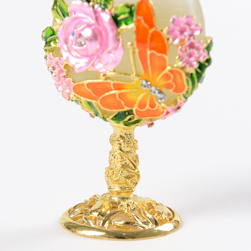 Enamel glass perfume bottle