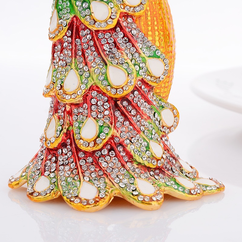 Peacock shaped jewelry box