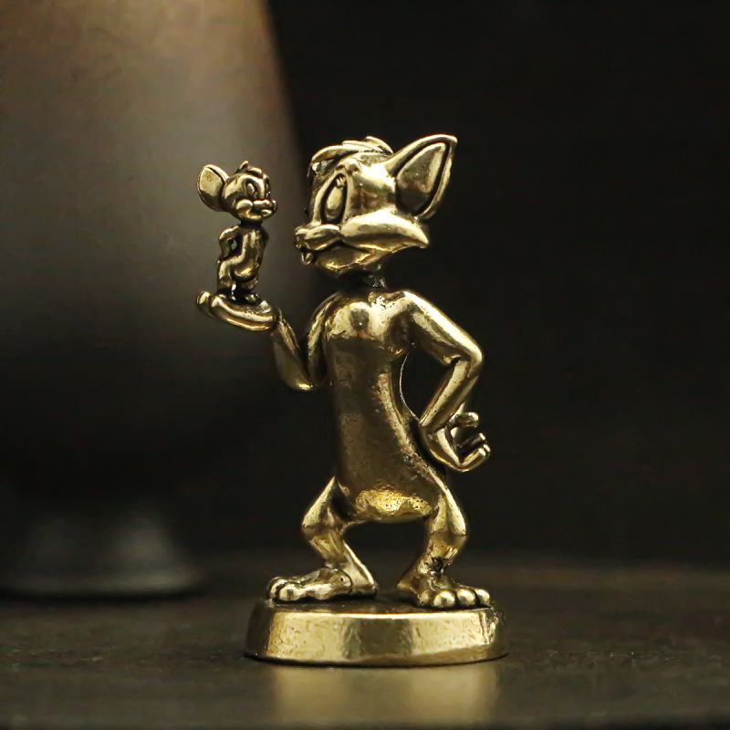 Brass material Tom Jerry shaped ornament