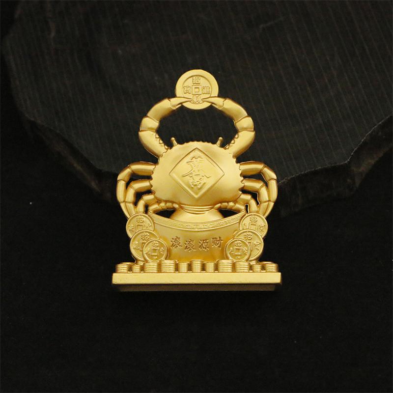Brass material crab money clip shaped ornament