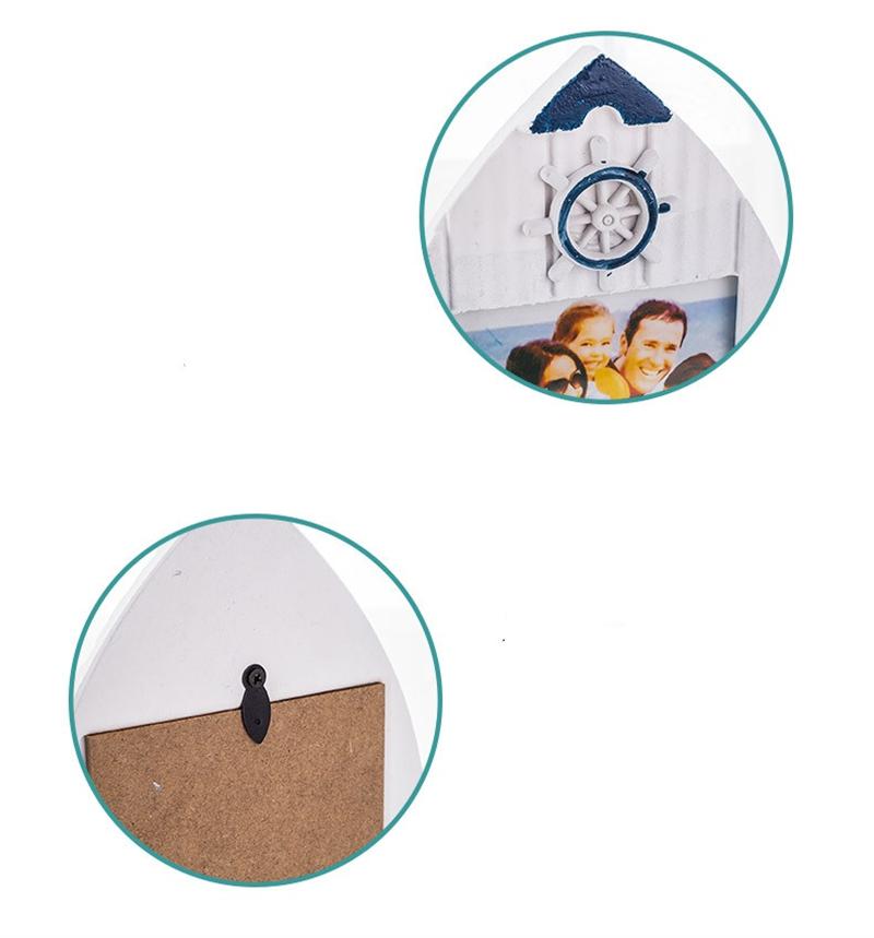 Sailboat shaped photo frame