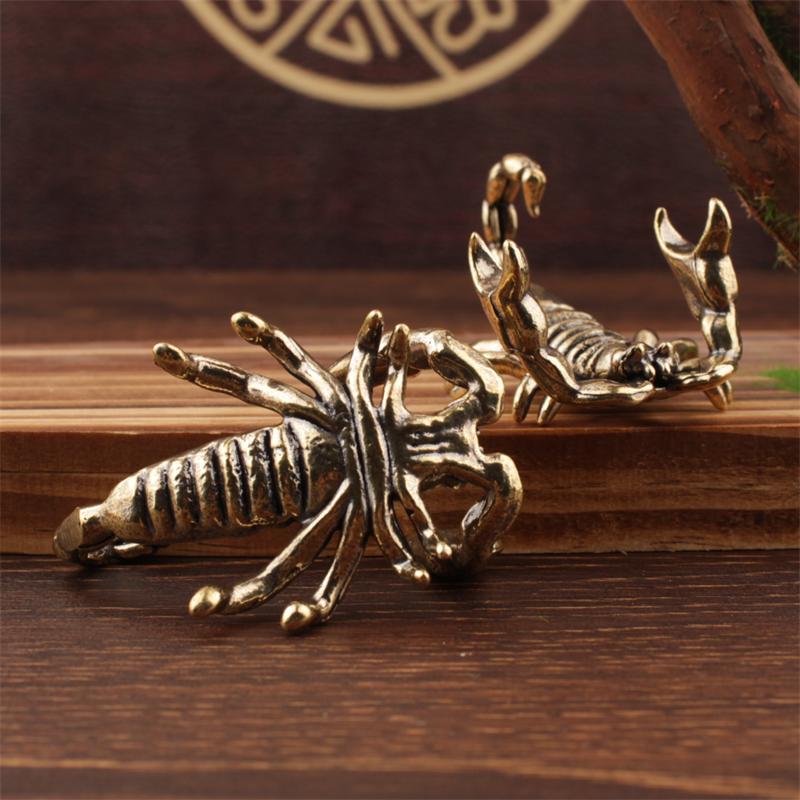 Scorpion shaped ornament made of brass material