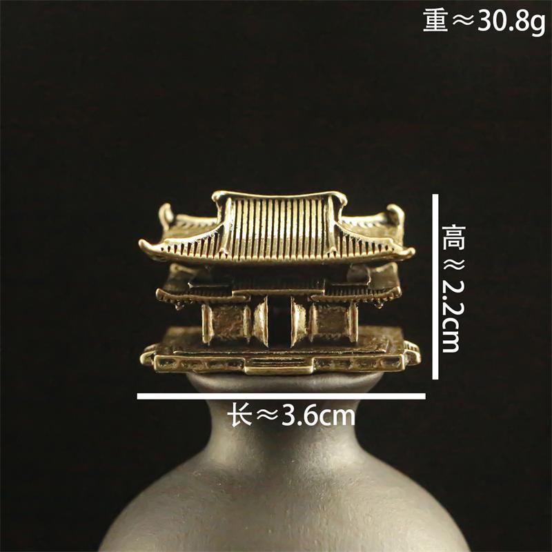 Vintage architectural model ornament made of brass material