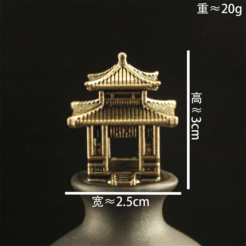 Vintage architectural model ornament made of brass material