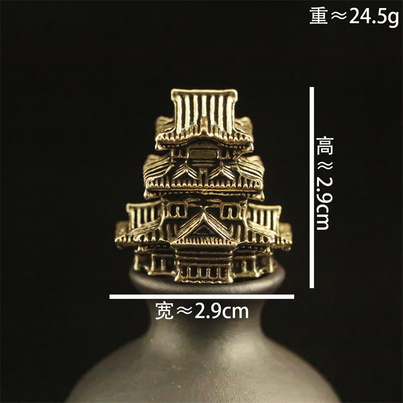 Vintage architectural model ornament made of brass material